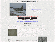 Tablet Screenshot of cheneylimestone.com